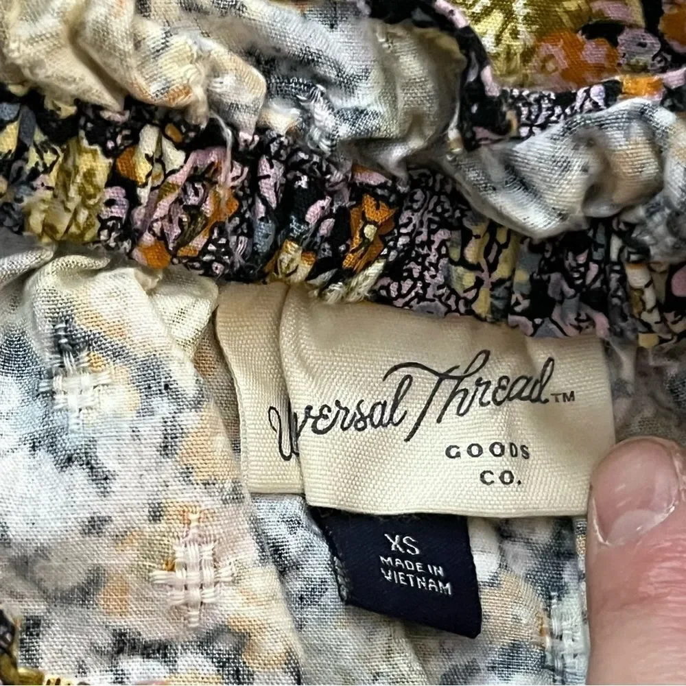 Mock neck floral loose‎ fit long sleeve blouse - Picture 10 of 13